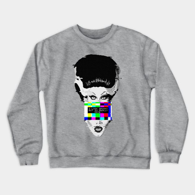 Sharon Needles Spooky Crewneck Sweatshirt by Dystopix